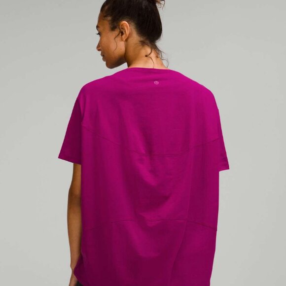 lululemon athletica Tops - FINAL PRICE CUT LULULEMON Back in Action Pink Short Sleeve size 4-6  21” ptp